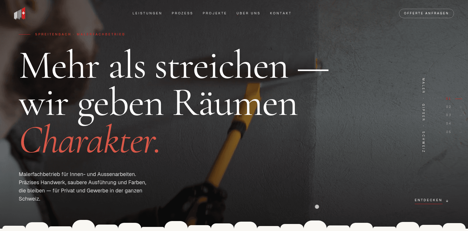 Malerwerk Sulejmani — website screenshot